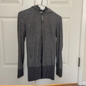 Gray lululemon yoga zip up